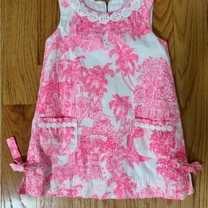 Pink and White Sleeveless Dress EUC 3T